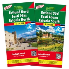 Estland Nord und Süd, Autokarten Set 1:150.000