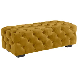 Guido Maria Kretschmer Home & Living Guido Maria Kretschmer Home&Living Polsterhocker »Kalina«, mit klassischer Chesterfield-Knopfheftung goldfarben