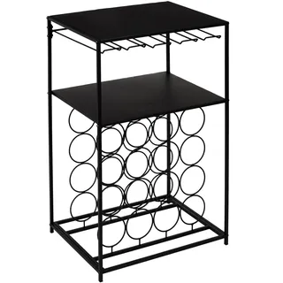 Home Deco Factory Küchenwagen 45 x 70 x 35 cm Schwarz