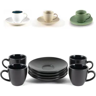 Hanseküche Espressotasse 0,075 l Schwarz 4 St.