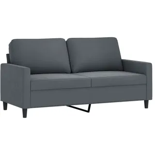 vidaXL 2-Sitzer-Sofa Dunkelgrau 140 cm Samt - Grau