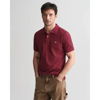 GANT REG SHIELD SS PIQUE Polo Polohemd, Wine RED, XL