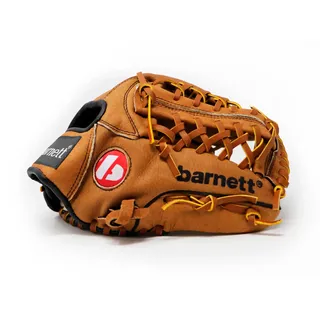 Barnett SL-115 REG Baseballhandschuh, Leder, Pigskin Leder, Braun (REG (Wird an der linken Hand getragen)
