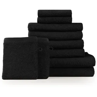 Blumtal Handtuchset 10-tlg. schwarz