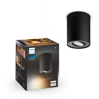 Philips Hue Pillar Single Spotlight - Black - No Dimmer Switch