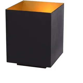 Tischlampe Metall Schwarz Gold Schreibtisch 16 cm E14 stilvoll Tischleuchte Büro