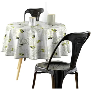 Douceur d'Intérieur Andalusie Tischdecke, rund (Durchmesser 160 cm), PVC mit Fotodruck