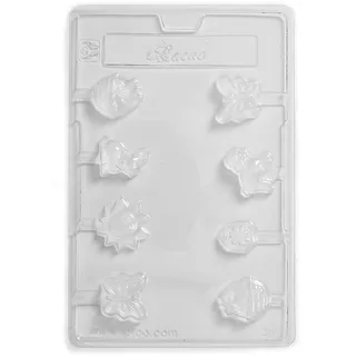 Cacao Ostern Lollies (B) Schokolade Form 8 Vertiefungen (5 Stück)
