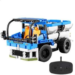 ColorBaby iM.Master Bausatz, Ferngesteuerter Betonmischer, 2-in-1, 394 Teile, Funksteuerung 2,4 GHz, rotierende Trommel, Robustes Design, einfache und unterhaltsame Stem-Montage (85452)