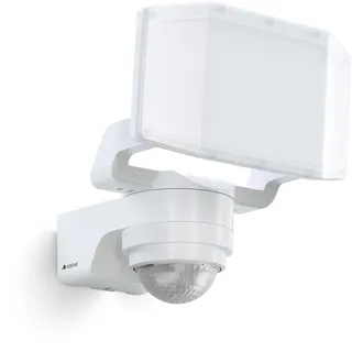 Steinel LED Strahler XLED PRO Expanse SC Weiß, 240°/12 m Bewegungsmelder, smartes Panorama Flutlicht, LED Panel voll schwenkbar, 3000K, IP54