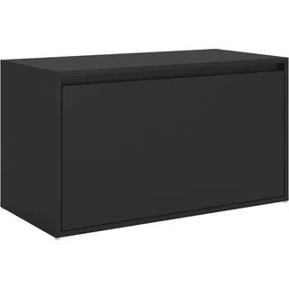 Flurbank 80x40x45 cm Schwarz Holzwerkstoff