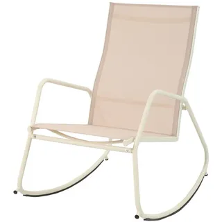 Loungesessel , Beige , Metall, Textil , 68.5x97x91 cm , wetterfest, inklusive Armlehnen , Gartenmöbel, Loungemöbel, Loungesessel