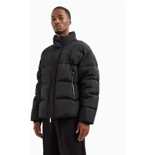 A|X Armani Exchange für Herren. XM000032AF10323UC001 Schwarzer Federmantel (M), Lässig, Polyester
