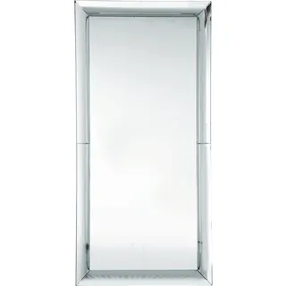 Kare Design Spiegel Soft Beauty Silber, Wandspiegel, Wandspiegel für Wohnzimmer, Schlafzimmer, Flur, Ganzkörperspiegel, Ankleidespiegel, Dekospiegel, (H/B/T) 207x99x8,5cm