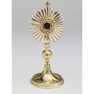 Reliquiar vergoldet (Höhe 28 cm) - Gold