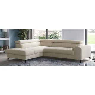 Cotta "Aura L-Form, B: 260 cm", mit Bettfunktion, Bettkasten & Kopfteilverstellung,
