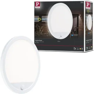 Paulmann Lamina PIR 94662 LED-Außenwandleuchte mit Bewegungsmelder IP44 rund 280mm 3000K 14,5W 1200lm 230V Weiß