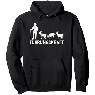 Ziegen Führungskraft Ziegenbock Landwirt Ziege Pullover Hoodie, Unisex für Erwachsene, Schwarz, XL