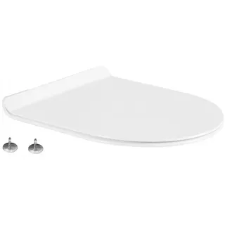 Mexen Sitz mit Absenk-Automatik schlank, duroplast, Weiß - 39010100 - Weiß