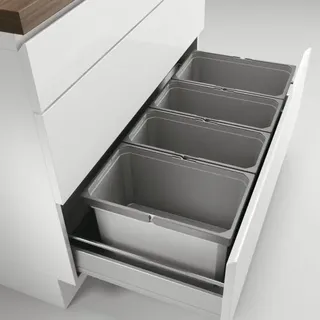 Cox Box 235 S/1000-4, Abfallsammler für vorhandene Auszüge, hellgrau