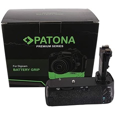 PATONA 1498 - Ersatz für Batteriegriff Canon BG-E14 mit IR-Fernbedienung zu EOS 70D 80D (Batteriefach für 2X LP-E6 oder 6X AA)