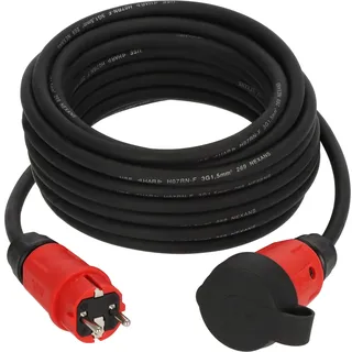 Brennenstuhl Professional Verlängerungskabel VN 1100 (10m Kabel H07RN-F 3G1,5 in schwarz, Baustelleneinsatz und ständiger Einsatz im Freien IP44, Made in Germany)