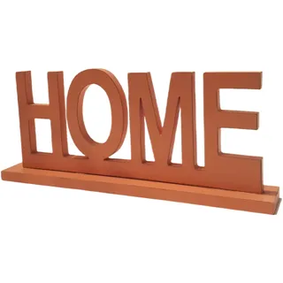 Comarco Sa Schriftzug Home, Holz, rosa, 33x15x5 cm