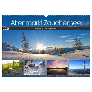 Altenmarkt Zauchensee (Wandkalender 2026 DIN A3 quer), CALVENDO Monatskalender: Die schönsten Plätze in Altenmarkt Zauchensee in den 4 Jahreszeiten (CALVENDO Natur)