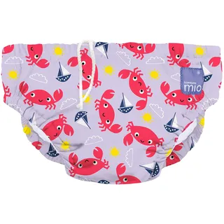 Bambino Mio Bambino Mio, revolutionäre wiederverwendbare Schwimmwindel für Babys und Kleinkinder, Jungen und Mädchen, Krabbe, L (1-2 Jahre)