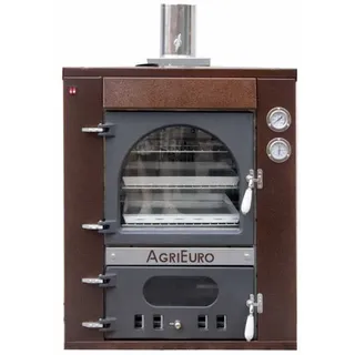 AgriEuro Medius 80 Deluxe INC - Einbau-Holzbackofen aus Stahl - kupferfarben