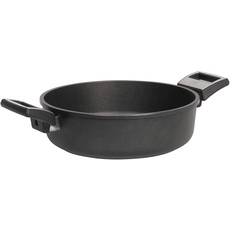 SKK 1321 Titan Induction, Guss-Bräter ø 32cm, antihaft-beschichtete Pfanne, induktionsgeeignet, keramisch verstärkt, mit Seitengriffen, Backofen-fest, Made in Germany