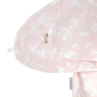 HOBEA-Germany Stillkissenbezug für Stillkissen (Mohnblume Altrosa)