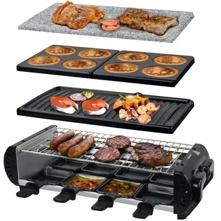 Syntrox Raclette Liestal 8 Personen 1200 W schwarz
