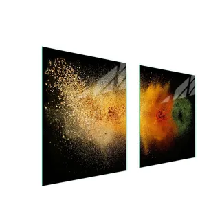 Glas-Herdschutzplatte 85x52cm - Gewürzmotive