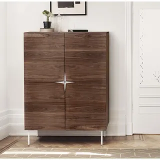 WoodMan Highboard 100 x 140 x 48 cm braun