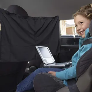 Auto-Innenteiler-Vorhänge Sonnenschutz - Windschutzscheibe Sonnenschutz Seitenfenster-Sonnenschutz Reise-Privatsphäre Sonnenschutz Abnehmbarer einfacher Vorhang, Auto-Trennvorhang vorne und hinten