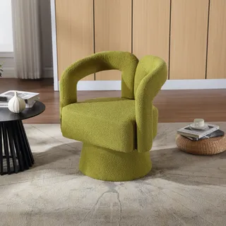 okwish 360° drehbarer Freizeitsessel Loungesessel Polsterstuhl Relaxsessel, Grün - Grün