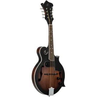 Ortega Guitars F-Style Mandoline Elektro-Akustisch – F-Holes – Americana Series – Fichte / Ahorn, Braun (RMFE30-WB)