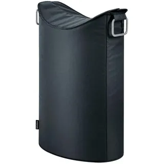 BLOMUS Wäschebox Wäschesammler FRISCO, Wäschekorb, im chicen Design, Höhe ca. 67 cm (1 St.), praktischer Aufbewahrungshelfer, Fassungsvermögen ca. 65 Liter schwarz