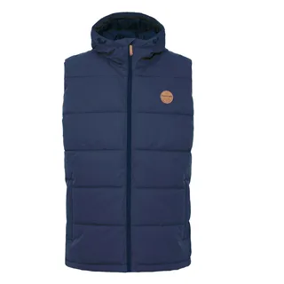 Steppweste NORTH BEND "Steppweste NBElias M", Herren, Gr. S, blau (navy blazer), Obermaterial: 100% Polyester PES., Westen Steppweste