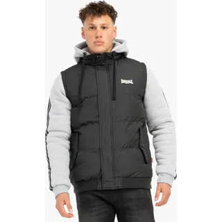 Lonsdale London Collegejacke Herren Dowpot schwarz/grau meliert XXL