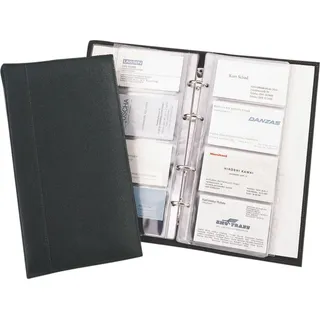 Alassio Visitenkarten Ringbuch 25 cm Schwarz 120 St.