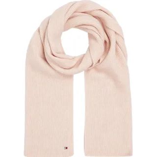 Tommy Hilfiger Strickschal »ESSENTIAL FLAG FUZZY SCARF«, mit Logostickerei, pink