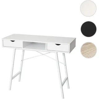 Konsolentisch HWC-E92, Ablagentisch Beistelltisch, 3D-Struktur 100x40cm ~ weiß