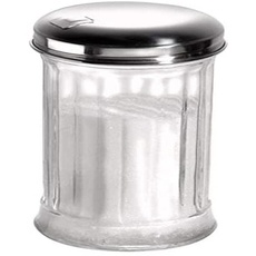 Bild Zuckerdosierer, mit Dosierklappe, Edelstahl/Glas, Vorratsbehälter, Weiss