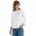Damen Basic U-Boot Shirt Weiß L