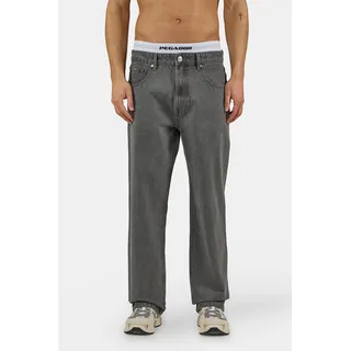 PEGADOR Loose-fit-Jeans "Baltra Baggy Jeans" Baumwolle, loose fit, washed grau