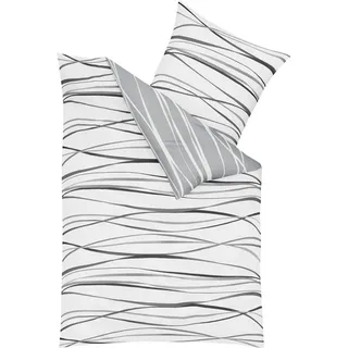 KAEPPEL MOTION gestreift Schwarz/Weiß 135 x 200 cm + 2 x 80 x 80 cm