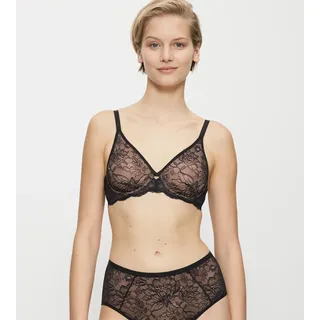 Triumph Bügel-BH "Amourette Charm" elegante Stretch-Spitze, weich, Cups leicht gefüttert, schwarz