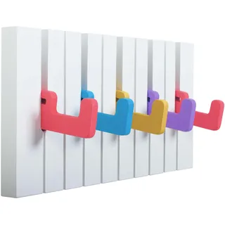 Ricoo Garderobenhaken WM1885-S Weiß